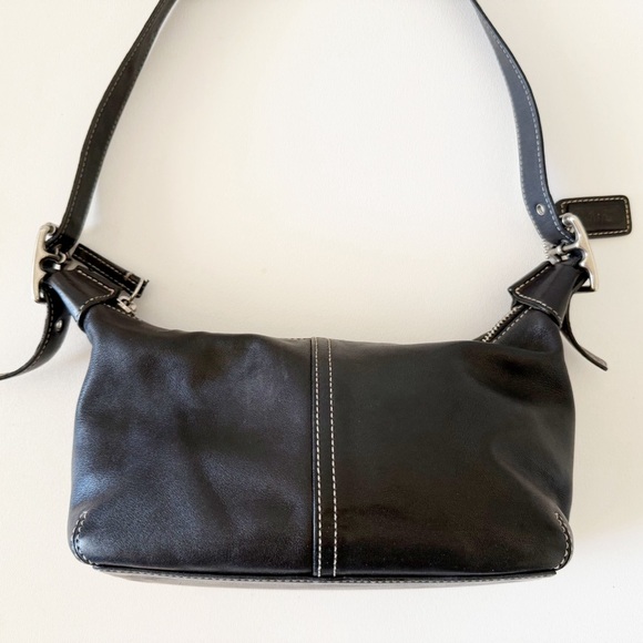 Coach Legacy Bag Shoulder Leather 9564 Demi Soho Boho Casual Y2K Chic Black - Picture 3 of 13